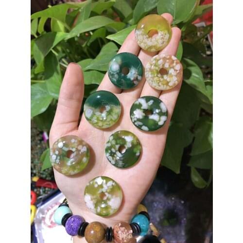 Natural Madagascar cherry agate chalcedony boutique safe ring pendant