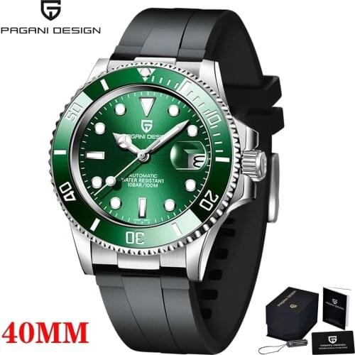 2021 New PAGANI Design Mens Automatic Machinery NH35A Watch Sapphire Glass Stainless Steel Waterproof Clock Mens Reloj Hombre