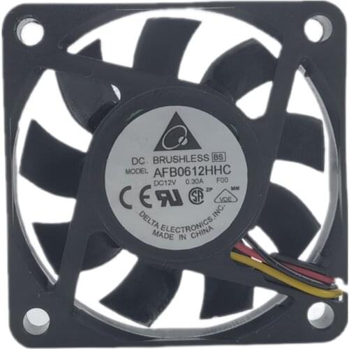 New original AFB0612HHC 12V 0.30A 6013 6CM CPU dual ball cooling chassis fan