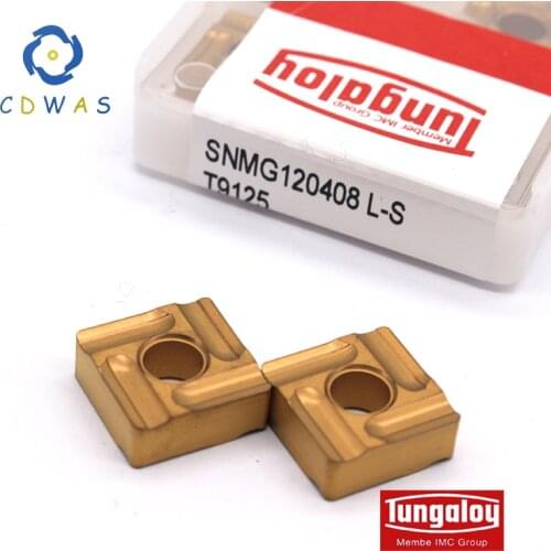 10Pcs SNMG120408R S YC9018 SNMG120404L S LF9018 Carbide Insert High Quality Slotted Cutting Knife Blade CNC Turning Cutting Tool