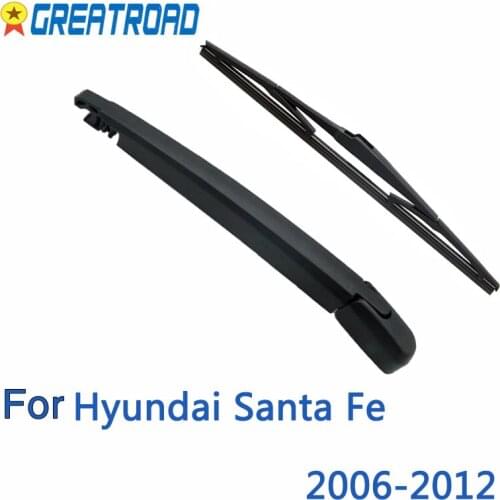 Wiper 14" Rear Wiper Blade & Arm Set Kit For Hyundai i40 Estate 2011 - 2019 Windshield Windscreen Rear Window 2018 2017