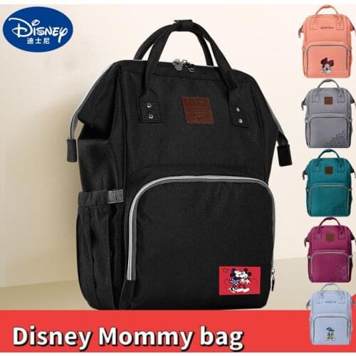 Disney Diaper Backpack Mummy Bag Mickey Mouse Donald Duck Cartoon Double Shoulder Multi Function Large Capacity Baby Nappy Bag