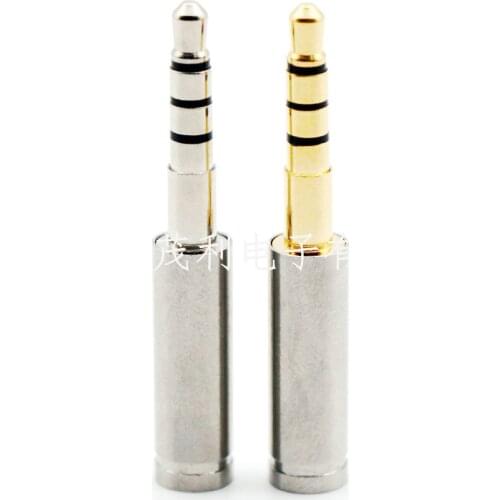 Stainless steel shell Tianlong mm400 balanced earphone plug 3.5mm four section balanced pin 3.5 four level plug