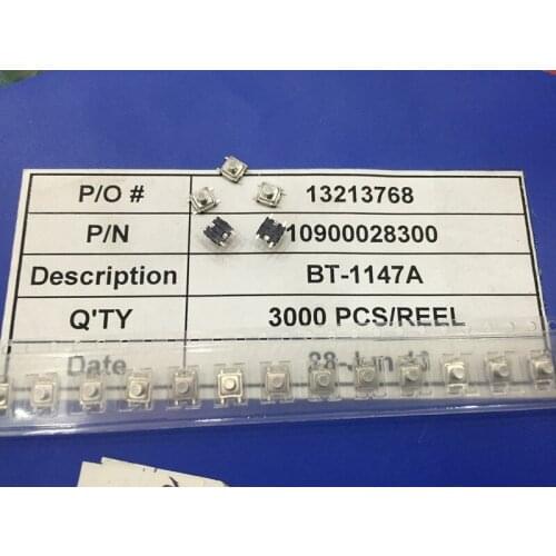 LCD Patch Touch Switch 4*4*2.8mm Patch Button Display Button 5.2*5.2*2.8