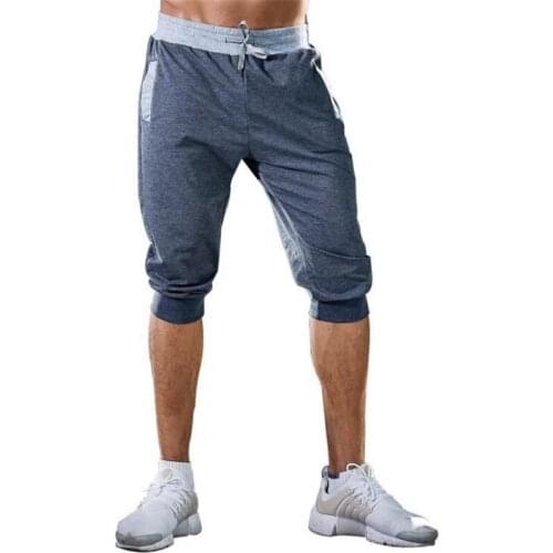 New Fashion Mens Shorts Summer Leisure Knee Length Sweatpants Masculino Bermuda Workout Shorts Daily Homme Shorts