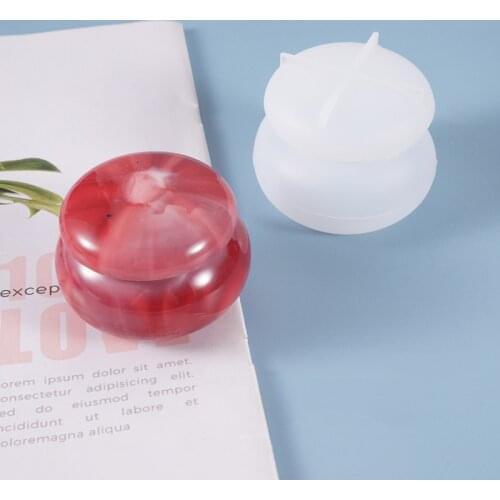 Silicone Mold Lipstick Pendant Jar Mold DIY Jewelry Crafts Storage Box Decoration Making Tool Crystal Epoxy Resin Mold
