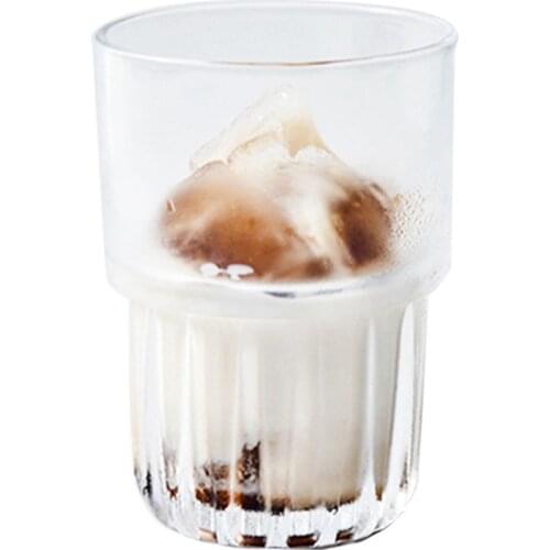 Cup Glass High-Value Coffee Cup Mocha Jelly Latte Cup Garland Coffee Cup Glass Cup Strawberry Cups Drinking Glasses