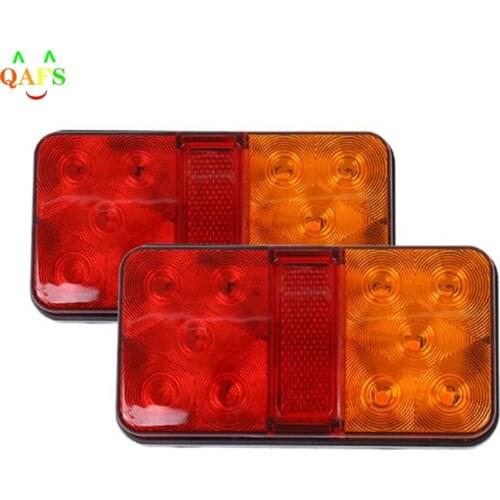 1PCS 12V Waterproof Car Truck LED Rear Tail Light Warning Lights Rear Lamp For Caravan Trailer Truck Lorry Boats