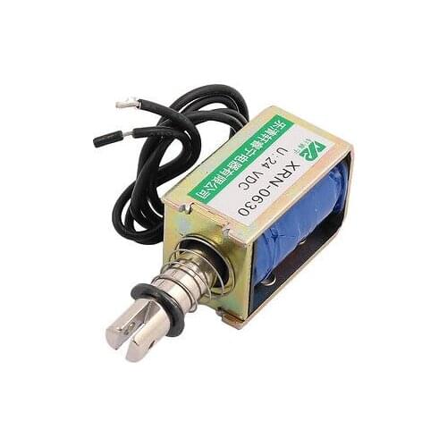 XRN-0630 DC 24V/DC12V 1.3A 10mm Push Pull Type Traction Solenoid Electromagnet Magnet