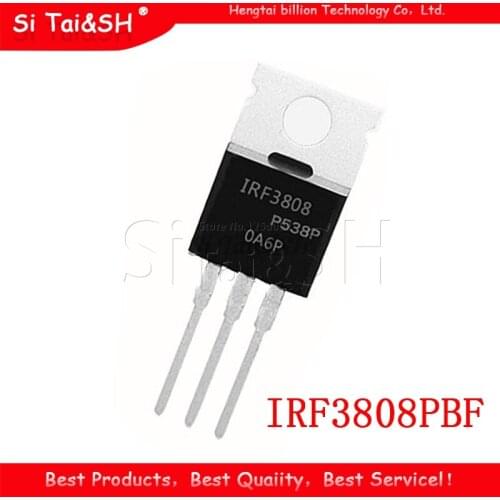 10PCS IRF3808PBF TO-220 IRF3808 TO220 new MOS FET transistor
