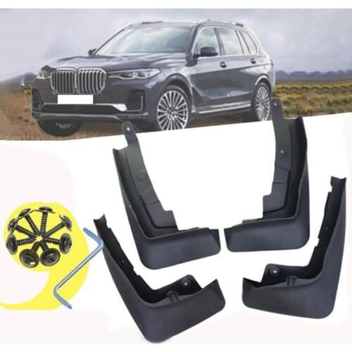 4 PCS For BMW X7 G07 2019 2020 Front Rear Car Mudguard Fender Mud Guard Flaps Splash Flap Mudguards Accessories 2019 2020