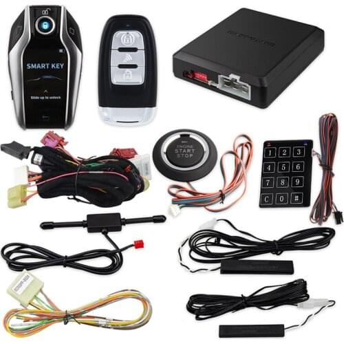EASYGUARD Plug and Play Fit for Audi A4 2007-2019 Smart Key System Car Alarm Remote Start Pke Keyless Entry Push Button
