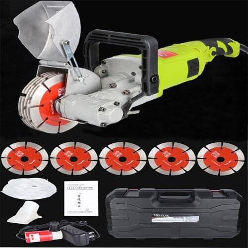 4000W 220V Electric Wall Chaser Groove Cutting Machine Wall slotting machine Steel Concrete Circular Saw Wall Cut Electric Tool