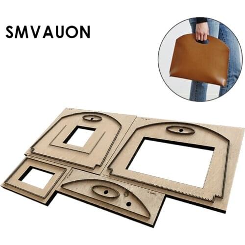 SMVAUON Wood Die Cutting Mold Diy Handmade Leather Making Office Handbag Tote Bag Suitable For Die Cutting Machine