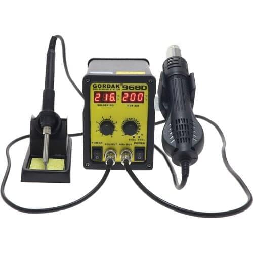 Gordak 968d Heat Regulated Hot Air Blow Soldering Soldering Iron Station Replacement Part Repair