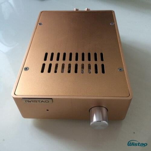 IWISTAO 2x100w HIFI Amplifier Stereo Discrete-Component HDAM Music Box A1 2SC5200/2SA1943 Whole aluminum Casing crafts