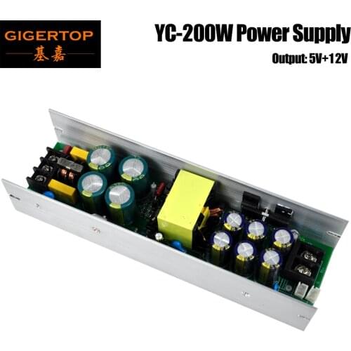 Power supply 5V / 12V Output 200W Power 110V / 220V in out for 18x3w 6x12w 7x9w 7x10w 7x12w Flat led Par light Wall washer light