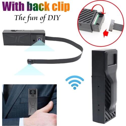 JOZUZE HD 1080P DIY Portable WiFi IP Mini Camera P2P Wireless Micro Webcam Camcorder Video Recorder Support Remote View Body Cam