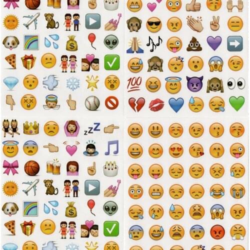 Cute Sticker Set for Kids Children Notebooks Kawaii Diary Sticker Korean Smileys Stickers Journal Decoration Office School 2021