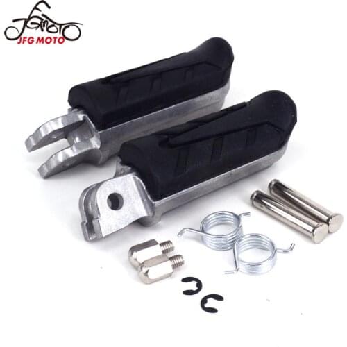 For HONDA XL125 CB250F VT250F VTR250 CB400 CB500 CBF500 CBR500 CB600F CBR1000F CBR1100XX Motorcycle Footrest Footpegs Foot Pegs