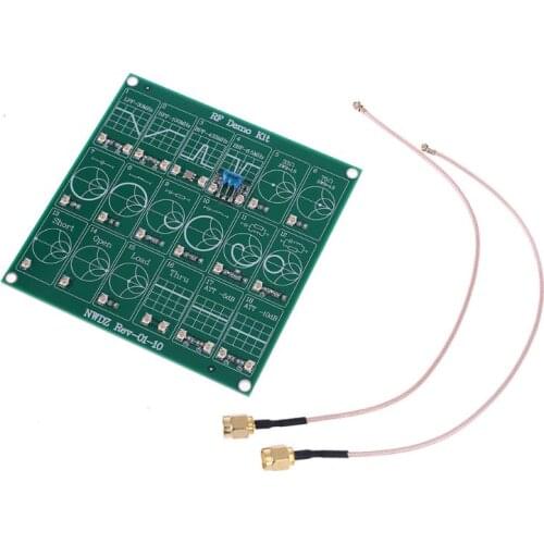 RF Demo Kit NanoVNA RF Test Board Vector Analyzer Web Testboard Filter Attenuator Module 2 UFL Patch Cord