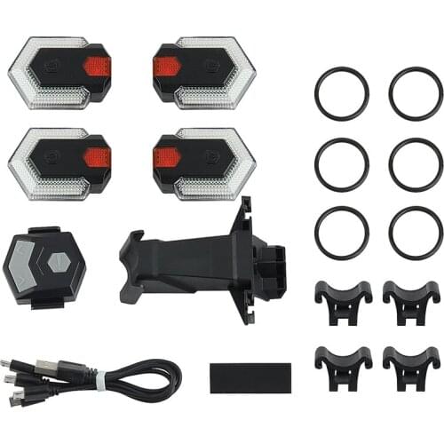Bike Tail Light With Turn Signal,Wireless Remote Control Waterproof Bike Turn Signal LED Light For Mountain Road Bicycle
