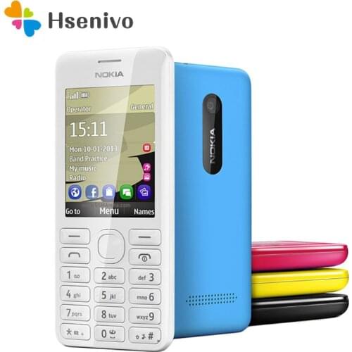 2060 Dual Sim Original Nokia 2060 206 2G GSM 1.3MP 1100mAh Unlocked Cheap Refurbished Celluar Phone Refurbished