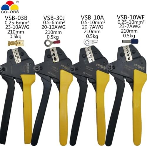 VSB High-quality Crimping Pliers High Precision Bare/Insulated Terminal Crimp Self-adjusting Tools Terminal Crimping