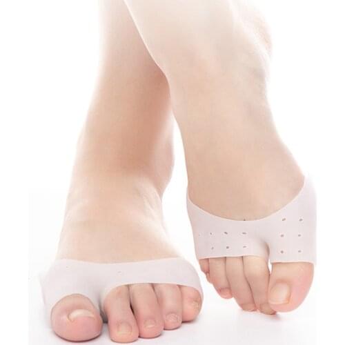 1Pair Silicone Toe Sleeve Foot Protection High Heels Hallux Valgus Gel Protective Protector Care Tool Massge Toe Pad