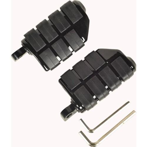 3/8" universal black motorcycle pedal anti-vibration pedal box case for Harley SOFTAIL FXST, DYNA, FXWG, FXR, XL