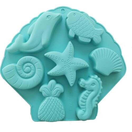 3D Creative Marine Fish Hippocampus Modeling Silicone Cake Mold Baking Chocolate Ice Cube Mold K825