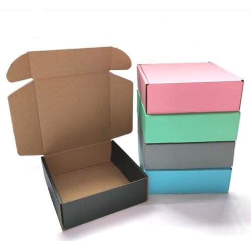 5pcs/lot Extra Hard Colorful Oil Painting Clothes Package Box Black Star Aircraft Box Corrugated Board Gift boxes