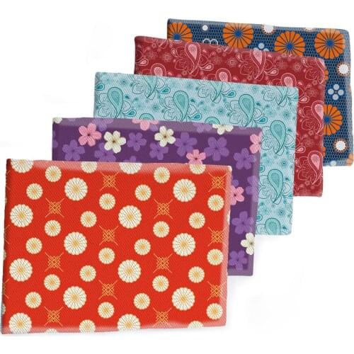 50*145CM Fabric Japanese Style Flowers Printed Polyester Cotton Twill Fabric Patchwor Printed