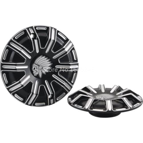 Aluminum Left skull Engine Stator Cover+Right Cover For Indian Scout 15-up Sixty 16-18 New