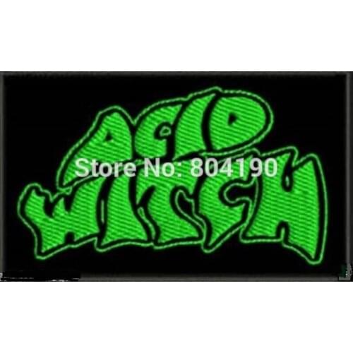 ACID WITCH HEAVY DOOM DEATH BLACK AMORPHIS ASPHYX Music Band EMBROIDERED IRON On Patch TRANSFER MOTIF APPLIQUE Rock Punk Badge