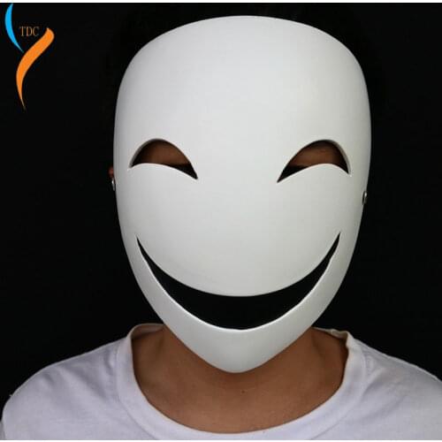 Black Bullet Kohina Hiruko Mask Cosplay Costumes Accessories Props Smile Terror Halloween Resin Mask Halloween party supplies