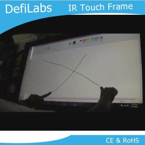 DefiLabs 10 points 60" IR Touch Screen Panel, 16:9 format for Interactive advertising, Command center