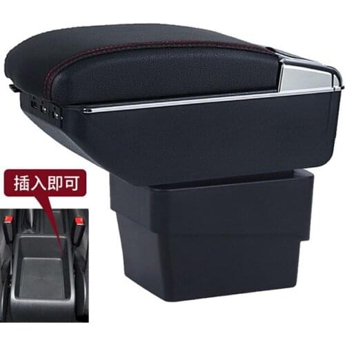For Skoda New Octavia A7 armrest box central Store content box storage case USB interface decoration accessories 2015-2018