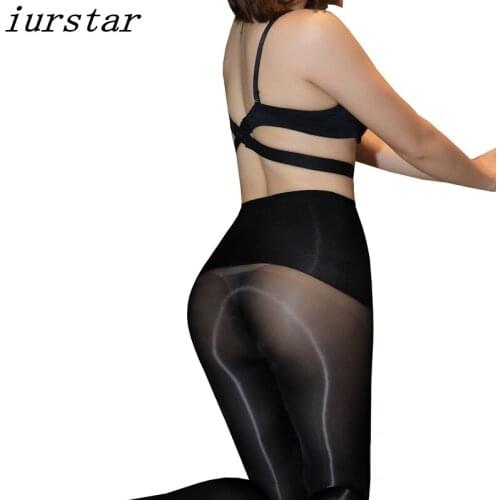 Iurstar Summer Tights Women High Waist Elastic Smooth Stockings Clubwear Ultra-thin Transparent Tights lingerie Hosiery