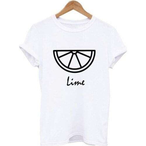 Fashion Brand Couple T-shirt Women Letter Print Tequila Lime Funny T Shirt Loose Summer Tops Tshirt Couple Clothes Cotton M199