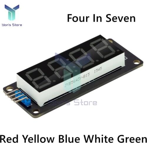 TM1637 LED Display Module 0.56 Inch Four Digit Seven Segment Nixie Tube Clock Module Serial Driver Board Pack Multicolor Options
