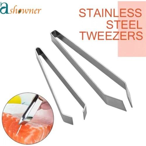 Stainless steel pig hair clip kitchen household salmon bone clip chicken duck feather plucking fish bone pliers tweezers