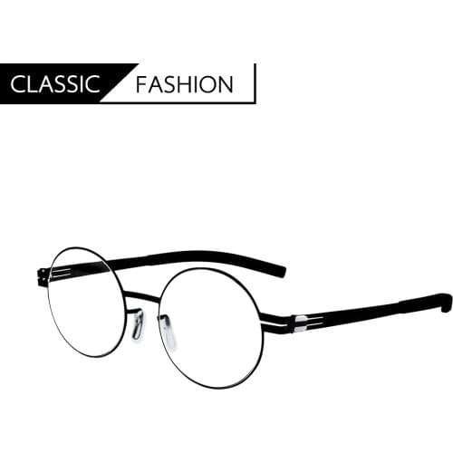 2021 new round spectacle frame, ultra-light personality, no screw, handmade myopia spectacle frame, optical spectacle frame