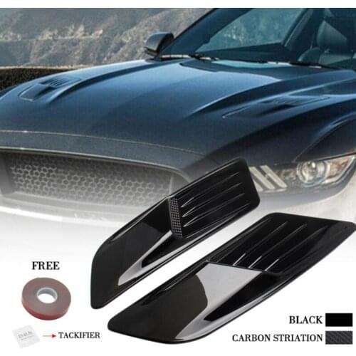 New Hood For Ford Hood Trim Scoop Vent Guards Heat Extractor Insert Vent Fake Air Outlet Hood Decorative Air Outlet