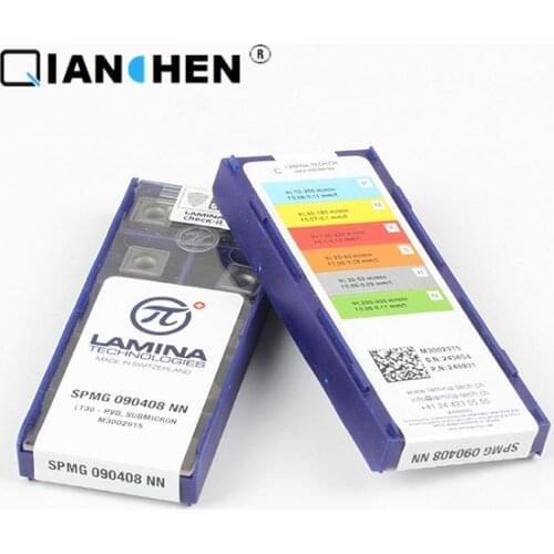 Genuine original high quality high-performance LAMINA SPMG 090408 NN LT30 (10pcs/lot) tungsten Carbide Cutting tools inserts
