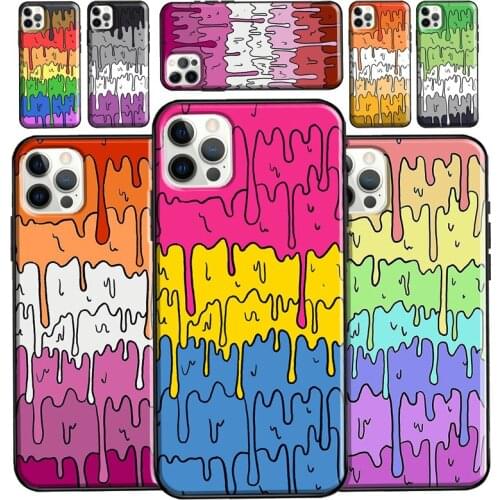 Pastel Kawaii Melting LGBTQ Design Case For iPhone 12 Pro Max XS X XR Full Cover For iPhone 11 Pro Max 7 8 Plus 6S SE 2020