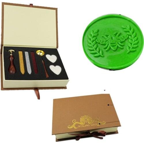 Bee seal stamp, Wax Seal Stamp, Wedding Invitations ,Vintage Gift Rosewood Handle Custom Picture Letter ,Signature Custom