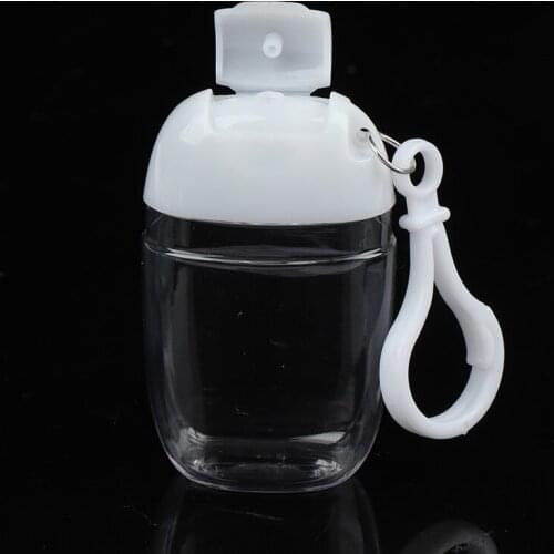 30ml Portable Empty Hand Sanitizer Travel Small Cleaning Keychain Squeeze Bottle