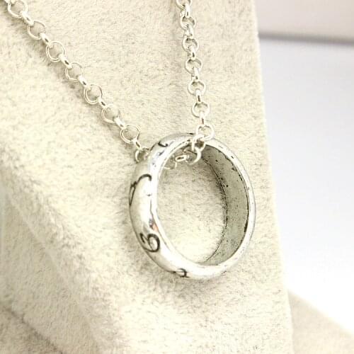 Retail 1 PC The Mortal Instruments: City Of Bones Rune Symbol Pendant Necklace COLLANA ANELLO DELLE RUNE SHADOW HUNTERS