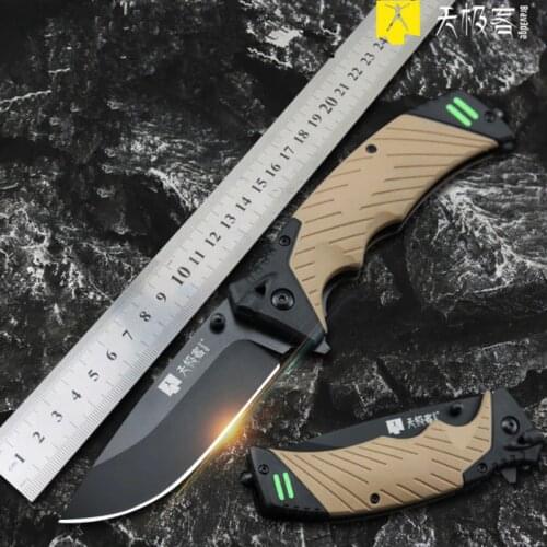 58-60HRC 440C blade Folding knife Outdoor survival camping tool edc Pocket Knife tactical edc outdoor tool